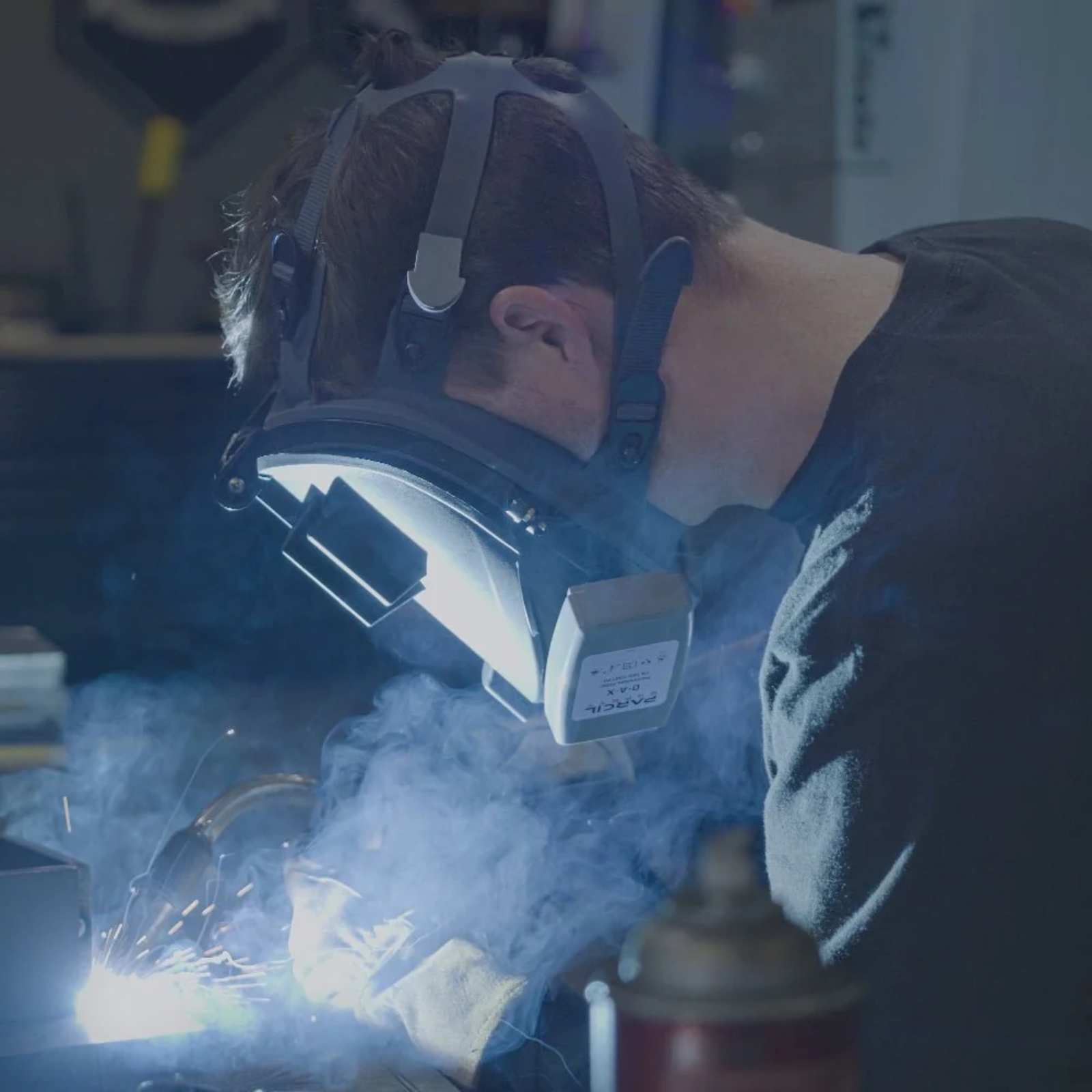 Air-fed welding hoods
